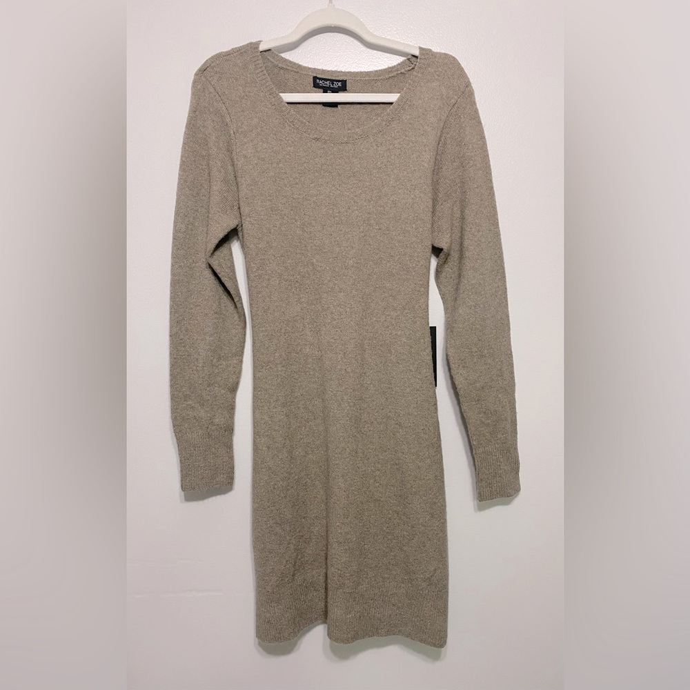 Rachel Zoe Long  Sleeve Dress in Beige